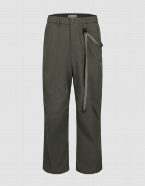 Urban Revivo Loose Jogger Erkek Pantolon Haki | PDB4694TF