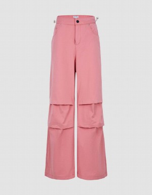 Urban Revivo Loose Jogger Kadın Pantolon Pembe | QJX9539AK