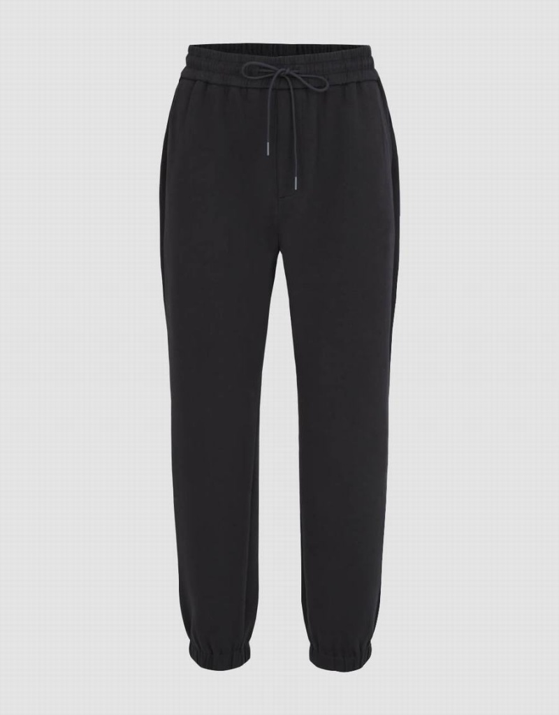 Urban Revivo Elastic Belli Jogger Erkek Pantolon Siyah | BCV24EO